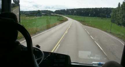 On the road in Finland