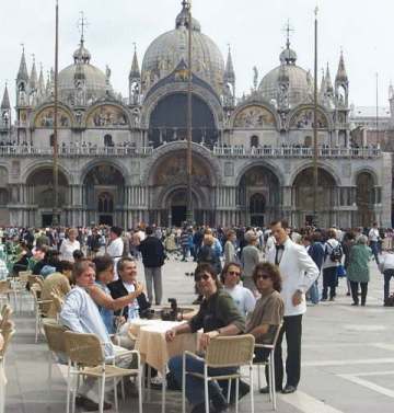 Enjoying lunch